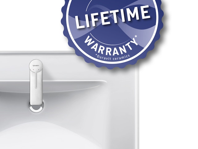 Duravit offre une garantie à vie sur la céramique : promesse de qualité solide comme un roc !