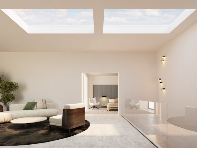 Fenêtre de toit pour toitures plates : luminosité naturelle maximale combinée au design épuré
