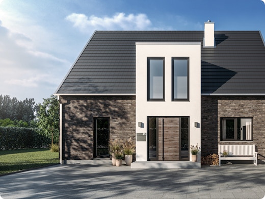 Hou inbrekers en koude buiten met de aluminium voordeuren van Hörmann