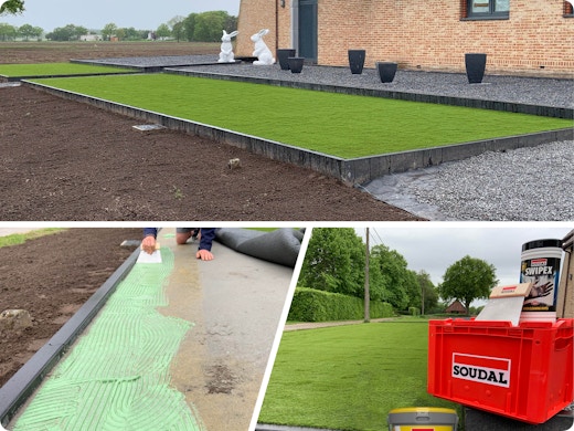 Bois, marbre ou gazon artificiel : avec Soudal, tout se colle