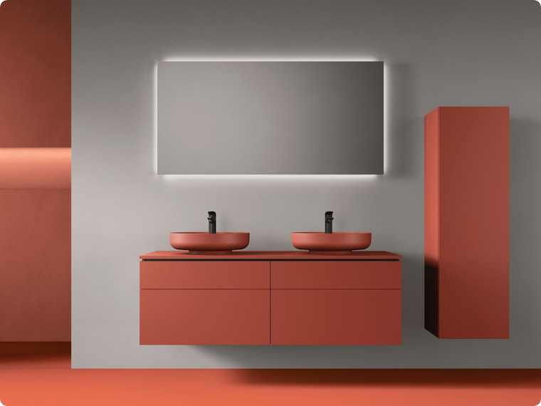 La gamme Vitrium de Duravit redonne de la couleur à votre salle de bains : de bleu à gris et plus !