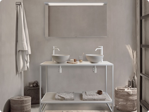Facq et Detremmerie lancent Sand, une gamme exclusive pour les salles de bains compactes
