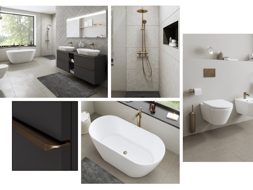 Gepolijst goud, mat zwart of brushed bronze? Duravit heeft de perfecte afwerking voor jouw badkamer