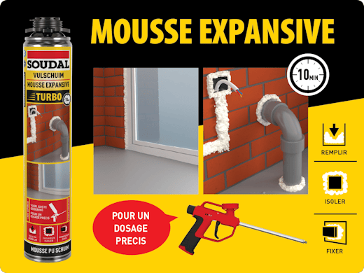 Vous voulez faire avancer les travaux ? Utilisez de la mousse turbo.
