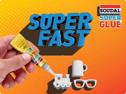 Collage très rapide, facile et résistant