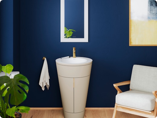 Découvrez la transformation moderne du meuble sous lavabo iconique, le tonneau Starck