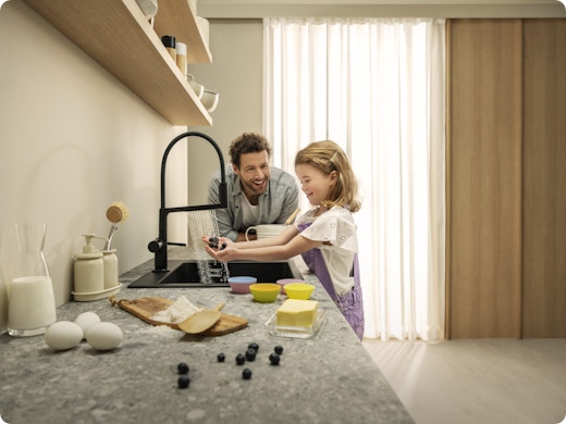 Geef je keuken een upgrade met de hansgrohe Talis Select M54 PowderSpray