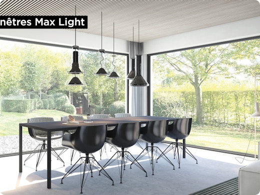 Intéressé par les grandes fenêtres minces avec une isolation élevée ?