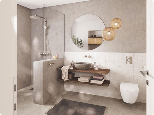 D’une salle de bains ordinaire à une ambiance d’hôtel de luxe avec Facq et GROHE Colors