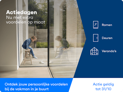 Reynaers Aluminium Actiedagen: ramen, deuren en veranda’s met extra voordelen
