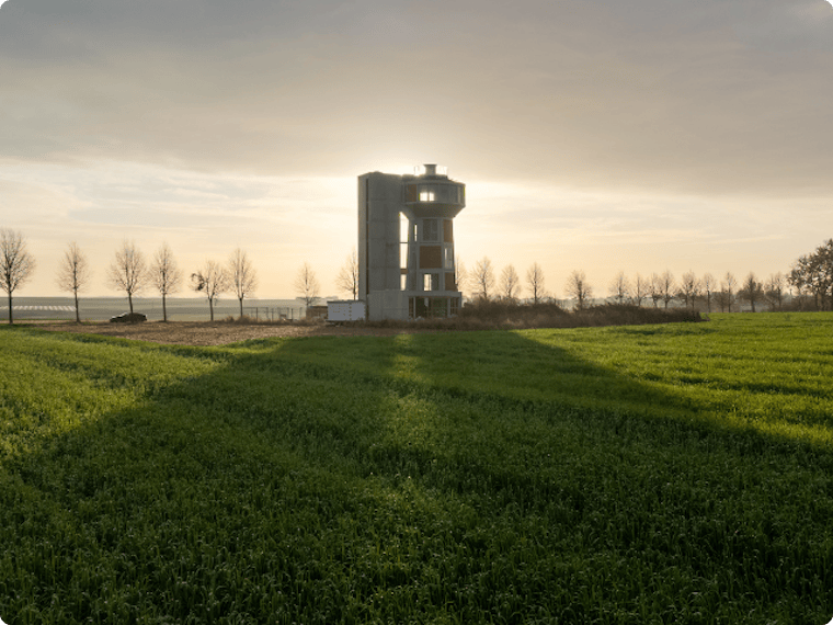 Van historisch baken tot duurzame B&B: ventilatie-installatie in de watertoren van Riemst