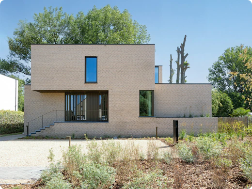 Construire durable à l’aide de briques de parement à empreinte carbone négative