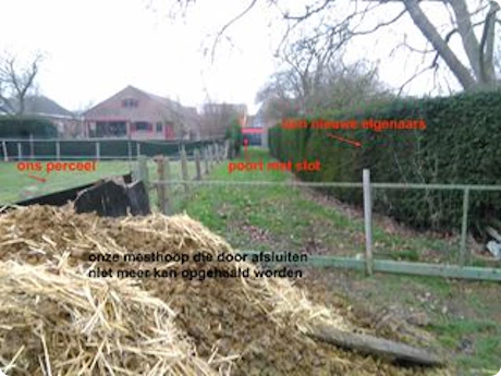 Mogen wij doorgang naar weide nog gebruiken?