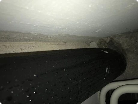 Inpandige RWA-buis is vochtig: kan dit zomaar?