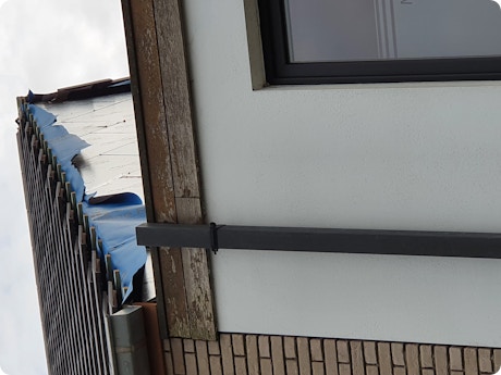 Nieuwbouw komt over perceelgrens