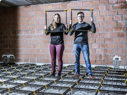 Poser sa chape soi-même ? Un jeu d'enfant avec la ‘grille de chape’