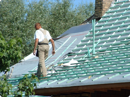 L'isolation d'une toiture à deux pentes