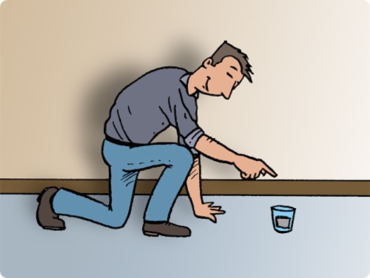 Placer des plinthes en bois