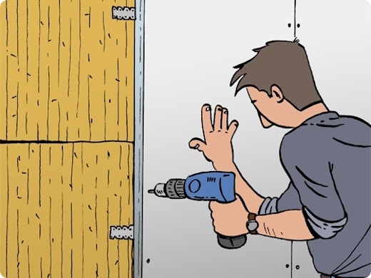 Binnenmuur isoleren met voorzetwand