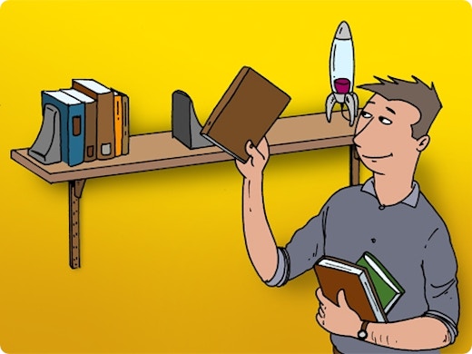 Suspendre une étagère à l’aide de système de rails muraux