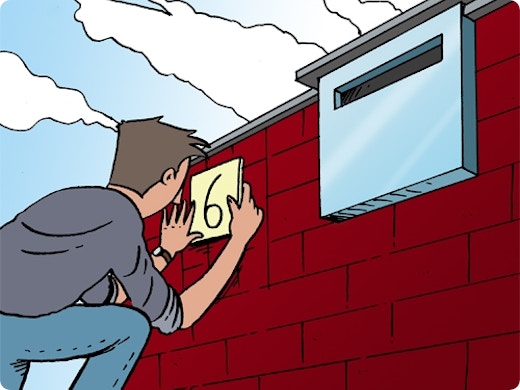 Maçonner une boîte aux lettres