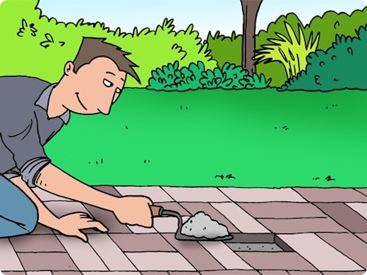 Trucs et astuces : remplacer des pavés autobloquants endommagés