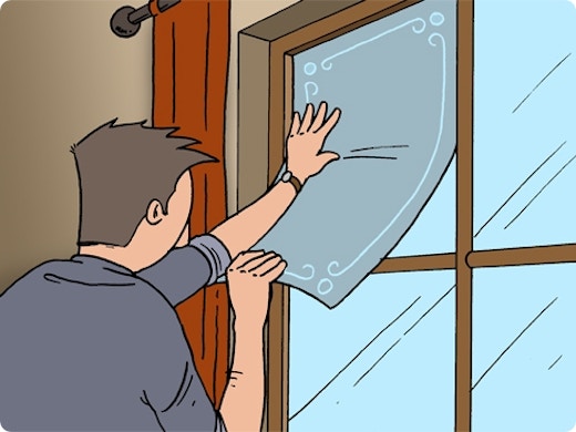 Poser un film sur une fenêtre