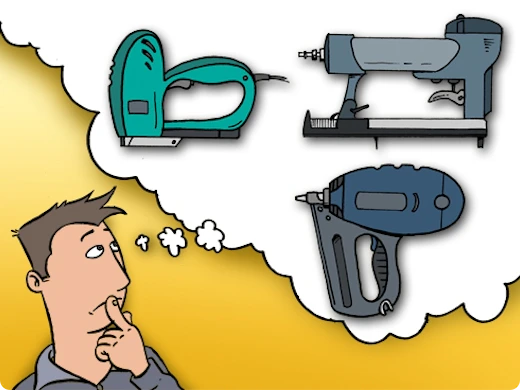 Niet- of spijkerpistool gebruiken