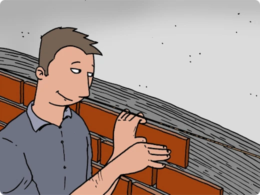 Revêtir une façade à l’aide de plaquettes