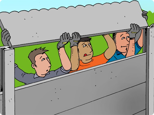 Betonplaat als afsluiting plaatsen: zo pak je het aan