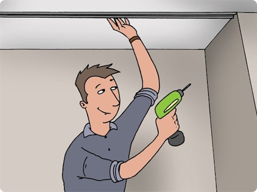 Réaliser une armoire encastrée à portes coulissantes