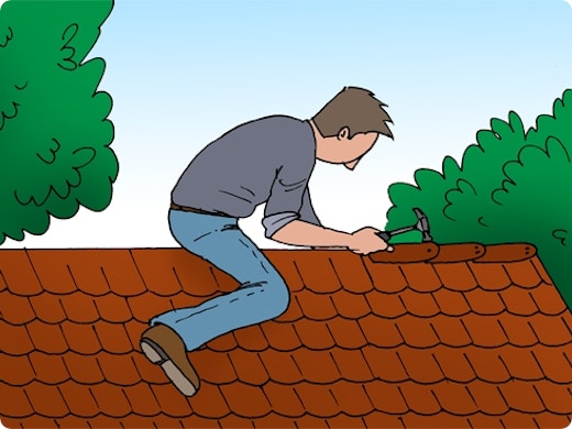 Placer des bardeaux bitumés