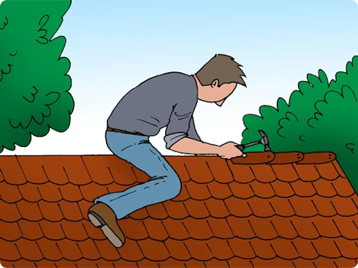 Placer des bardeaux bitumés