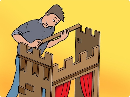 Fabriquer un théâtre de marionnettes (pliable)