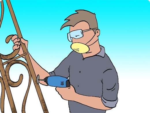 Werken met een elektrische multitool