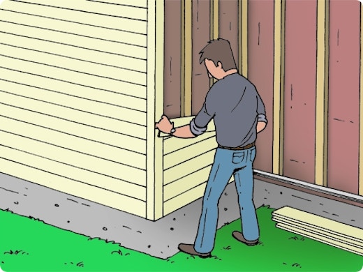 Gevel bekleden met hardschuim pvc panelen