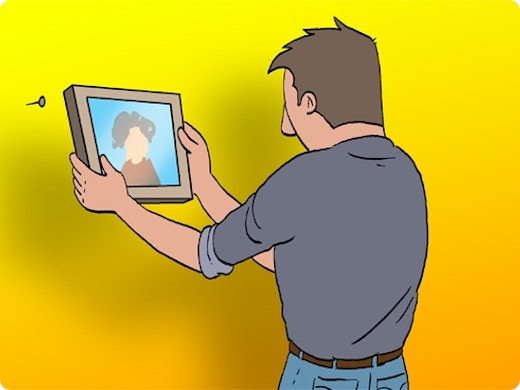 Réaliser un cadre photo avec du joint collé