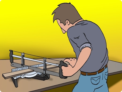 Werken met een verstekzaag