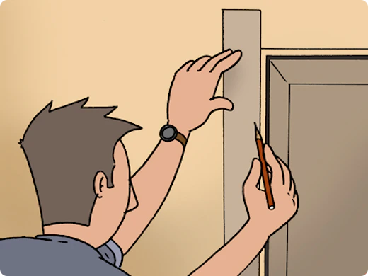 Deurlijst bevestigen