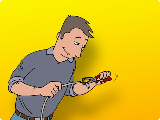 Elektriciteitsdraad strippen