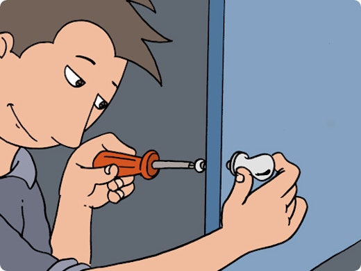 Monter des boutons de meubles