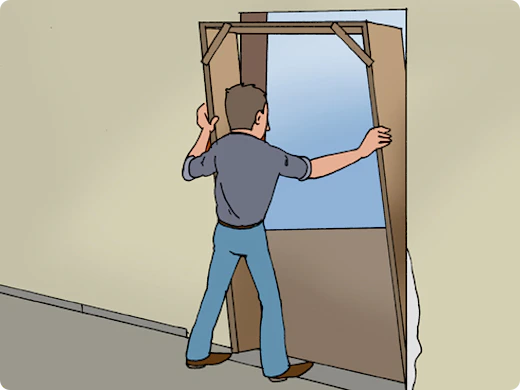 Houten deurkader maken