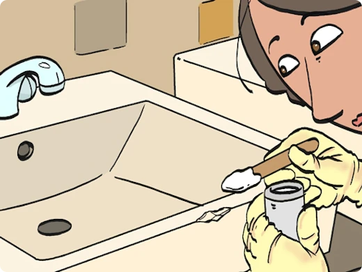 Réparer la porcelaine dans la salle de bains