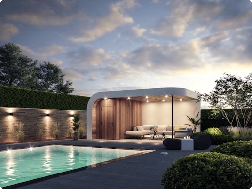 Een houten bijgebouw in stijl: van een loungeruimte tot garden office