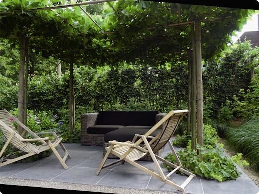 Un jardin bien frais, malgré les fortes chaleurs