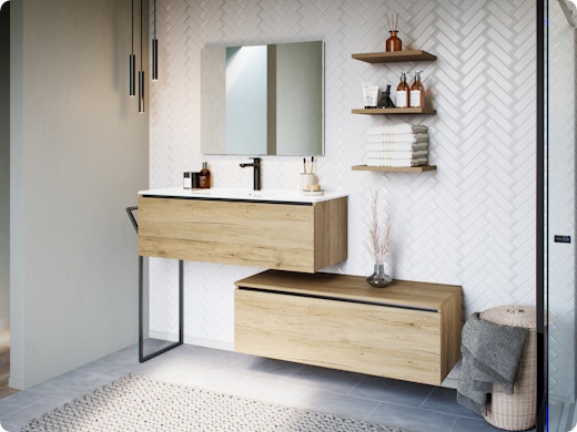Installer un meuble de salle de bains
