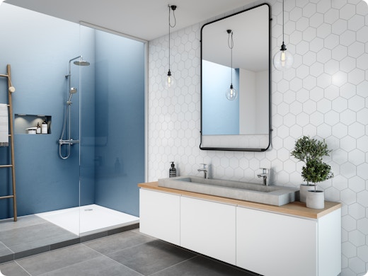 Badkamer- of douchewandbekleding? Dit zijn de opties