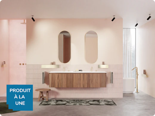 Des nuances dorées dans votre salle de bains