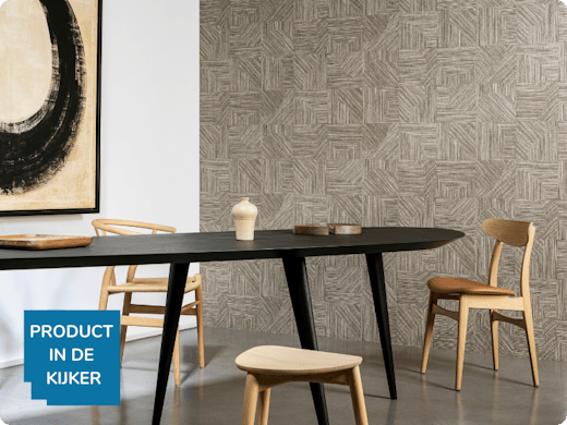 Puzzelen met de Tangram-muurbekleding van Arte