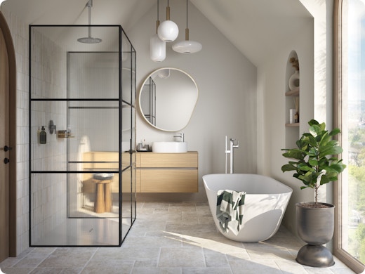 Du mobilier au miroir : de l'inspiration pour aménager votre salle de bains